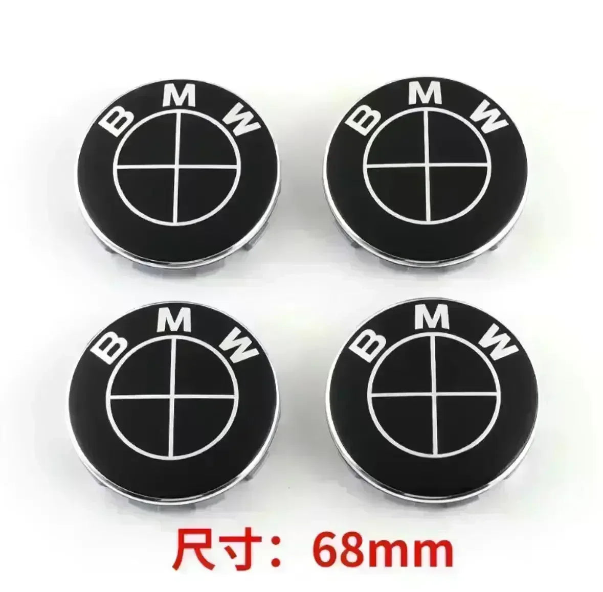 4Pc 56mm 68mm BMW Emblem For b-BMW Wheel Hub Caps For BMW 3 Series 5 Series E60 E90 F10 F30 E46 E39 X5 E53 E70 E38 Z4