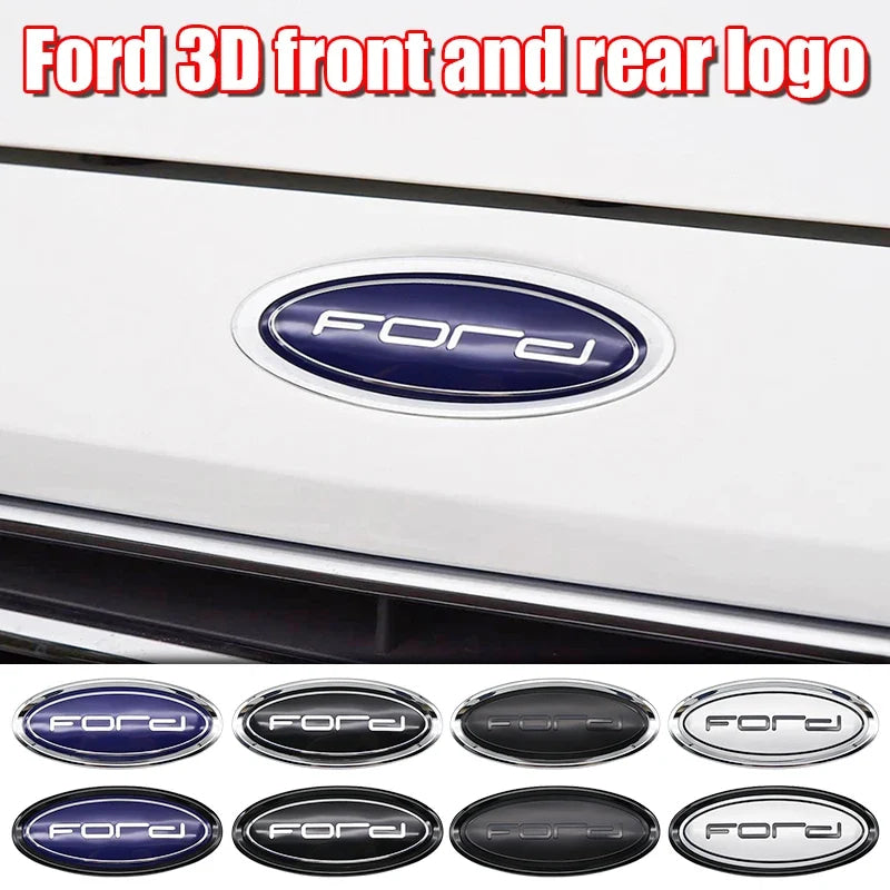 Ford Letter Badge Car Emblem Badge Sticker Front Hood ABS Rear Trunk Tailgate For Fiesta Ranger Mondeo Focus Escape Kuga Edge