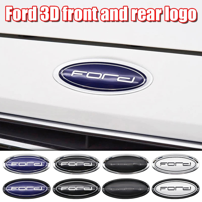 Ford Letter Badge Car Emblem Badge Sticker Front Hood ABS Rear Trunk Tailgate For Fiesta Ranger Mondeo Focus Escape Kuga Edge