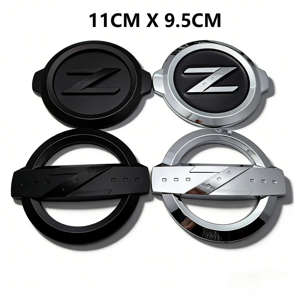 1pcs ABS Z Logo Car Stickers Accessories for 350Z 370Z Fairlady Z33 Car Rear Trunk Badge Front Grille Hood Bonnet Emblem Replace