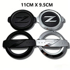 1pcs ABS Z Logo Car Stickers Accessories for 350Z 370Z Fairlady Z33 Car Rear Trunk Badge Front Grille Hood Bonnet Emblem Replace