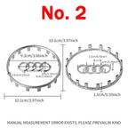 Audi Automobile Steering Wheel Logo Bright Frame Strip Electroplated Sticker Emblem For A3 A4 B8 8P B9 8V A5 A6 C7 A7 Q3 Q5 Q7