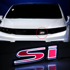 LED Si Racing Emblem Light Car Front Bumper Grille Badge Lamp for CIVIC SPIRIOR Car Accessories Decor