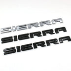 SIERRA new old style letter car stickers for Chevrolet GMC sierra rear trunk tail logo door labels modified Accessories decals