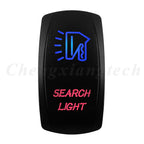 Waterproof 5 Pins SPST On/Off Rocker Switch Blue & Red Led 20A/12V 10A/24V Toggle Switch GPS for Cars,Trucks, RVs, Boats