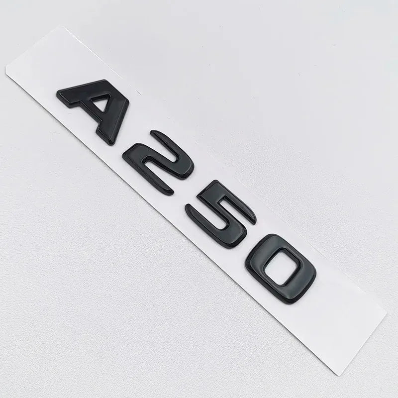 3D ABS Black A35 A45 A160 A180 A200 A250 Logo Letters 4MATIC Badge Car Rear Star Sticker AMG Emblem For Mercedes Benz