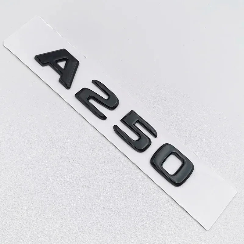 3D ABS Black A35 A45 A160 A180 A200 A250 Logo Letters 4MATIC Badge Car Rear Star Sticker AMG Emblem For Mercedes Benz