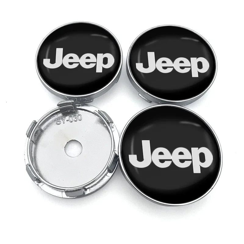 4Pcs 56/60mm Car Wheel Center Hub Cap Car Accessorie for JEEP Wrangler Grand Cherokee JK TJ Compass Renegade Patriot Trail Hawk