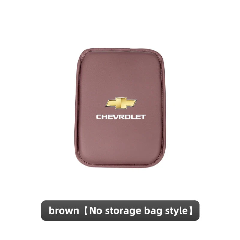 Leather Car Armrest Box Pad Auto Armrest Mat High Quality Accessorie For Chevrolet Camaro Colorado Cobalt Beat Groove Volt Trax