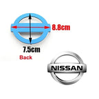 3D ABS New Emblem Car Front Rear Logo for Nissan Tiida Sentra Teana X Trail T30 T32 Almera Kicks Micra Qashqai J10 J11 Leaf Juke