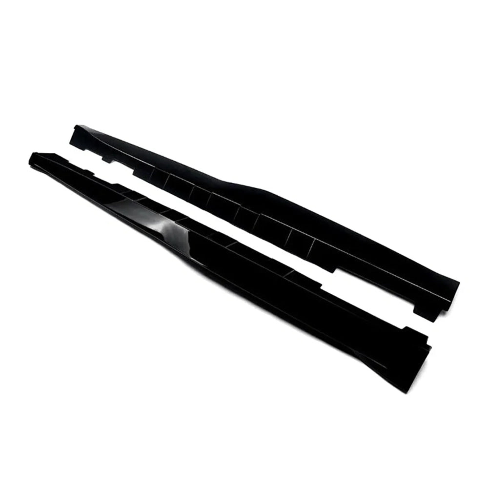 For Chevy Camaro Coupe Convertible LT LS SS RS 2016-2024 ZL1 Style Side Skirts Rocker Panels Spoiler Carbon Look Glossy black