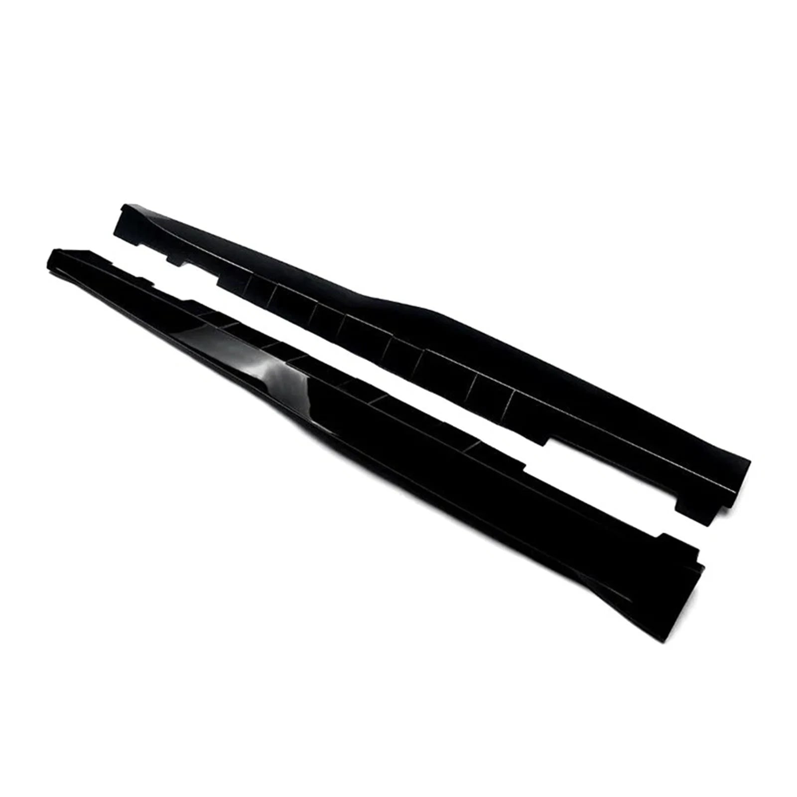 For Chevy Camaro Coupe Convertible LT LS SS RS 2016-2024 ZL1 Style Side Skirts Rocker Panels Spoiler Carbon Look Glossy black