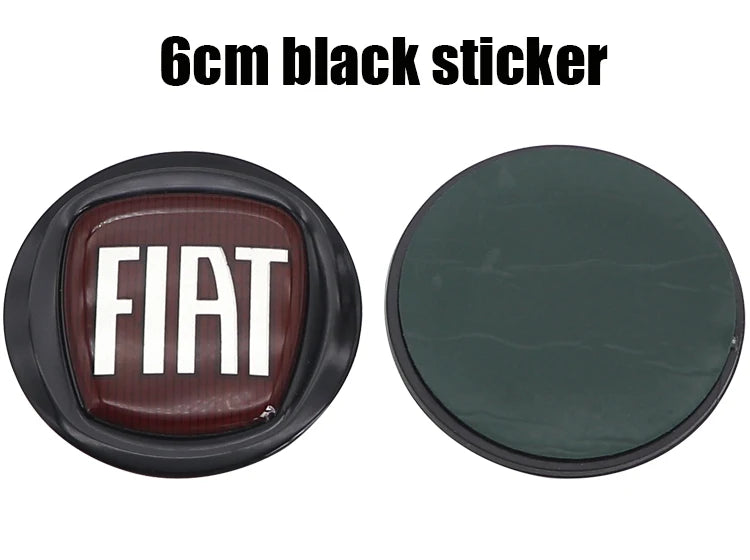 1pcs 6cm 9.5cm 12cm 3D ABS Car Front Logo Steer Wheel Rear Bumper Tail Door Trunk Emblem Sticker Styling Accessories