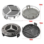 4PCS 75MM Car Wheel Center Hub Caps Tire Rim Covers Auto Accessories For Mercedes Benz CLA A180 W108 AMG CLK W201 W212 W213 W220