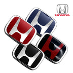 Car Steering Wheel Emblem H-Sticker For Honda Civic Accord City CRV Jade Fit Odyssey Hybrid Red Black Blue Interior Modification