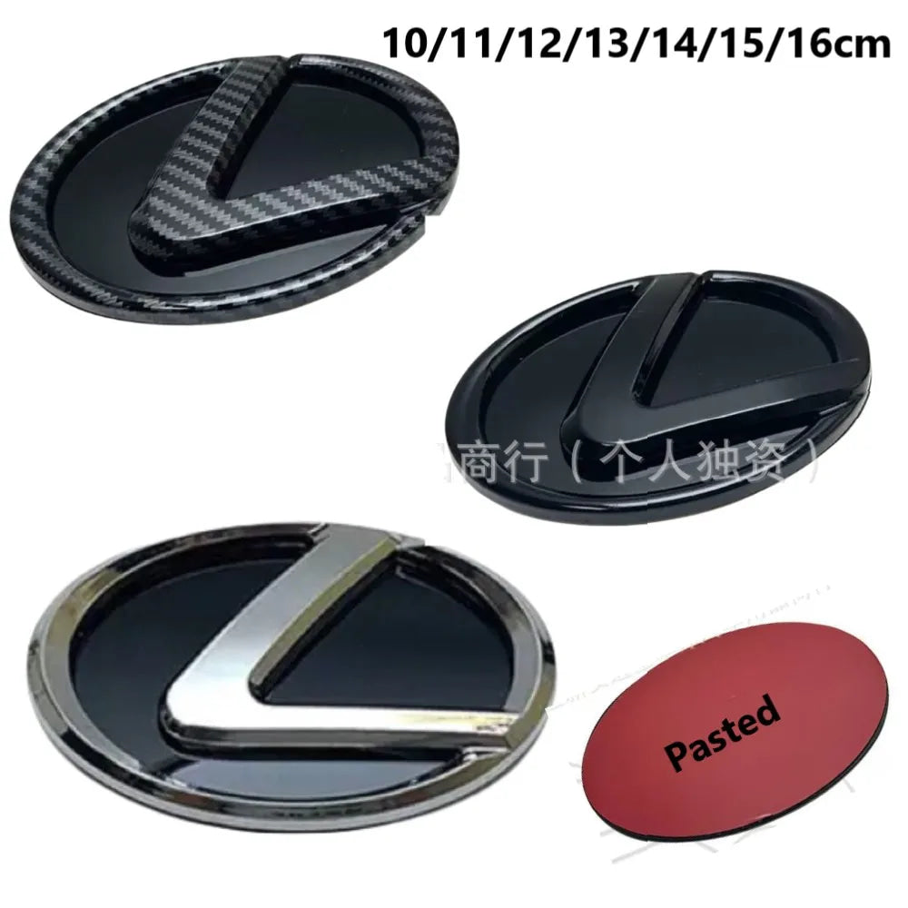 Pasted 10-16cm Front Grille Rear Trunk Badge Replacement Sticker for Lexus GS GX IS LS LX NX RX RX270 Ct200h IS250 ES 220D IS300