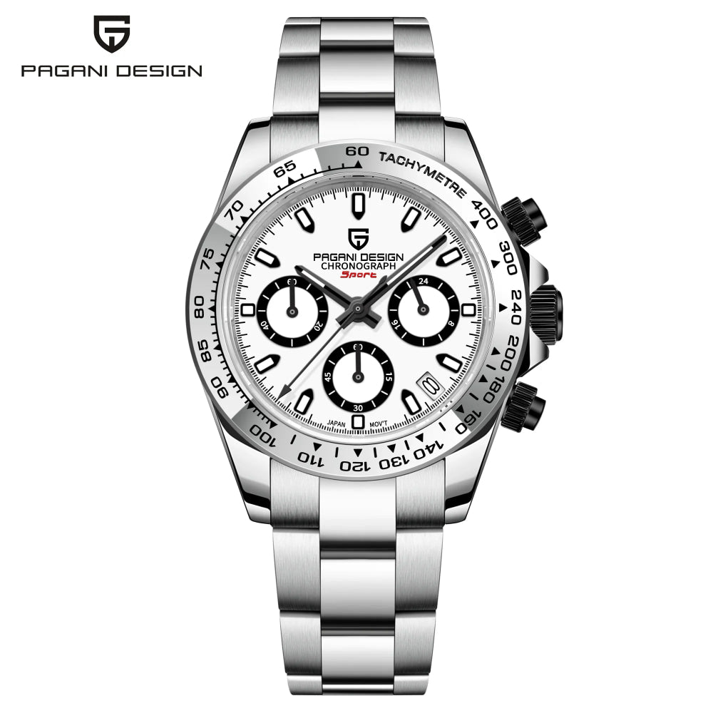 2026 Pagani Design PD1727 Night Light Men's Watch Sapphire Glass Stainless Steel Waterproof Relief  relogio masculino watches