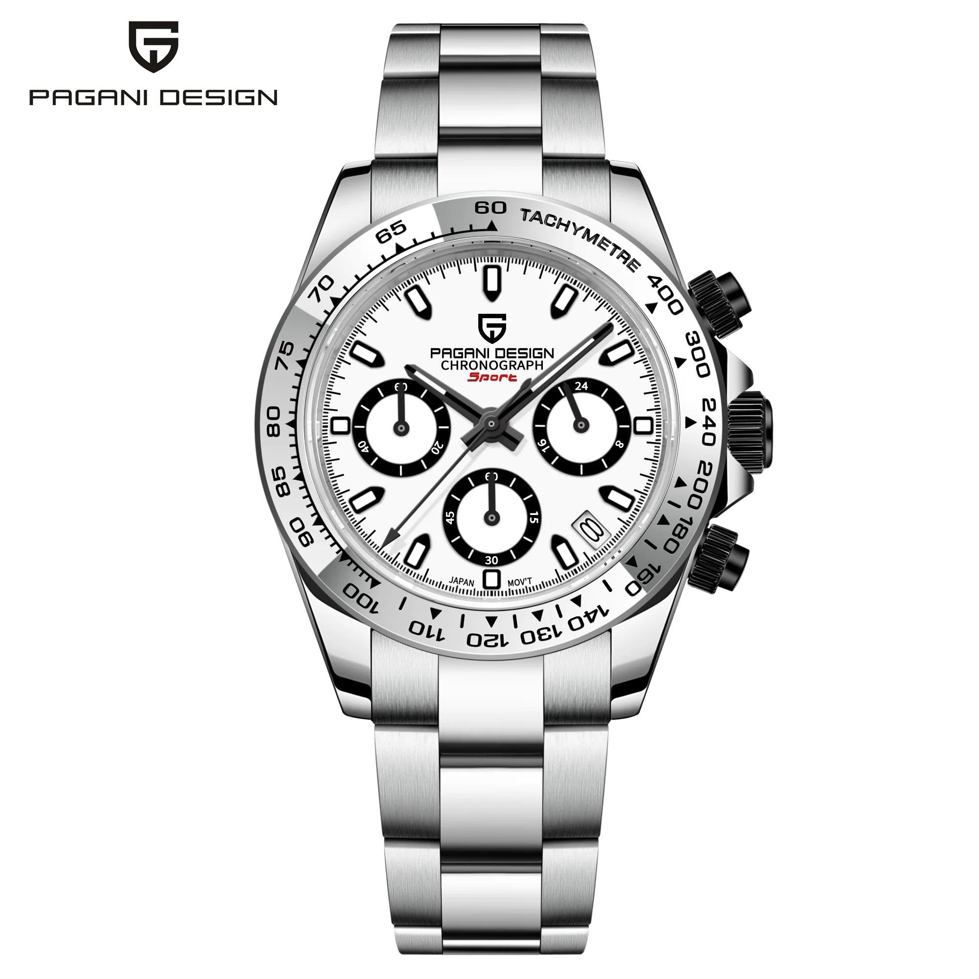 2026 Pagani Design PD1727 Night Light Men's Watch Sapphire Glass Stainless Steel Waterproof Relief  relogio masculino watches