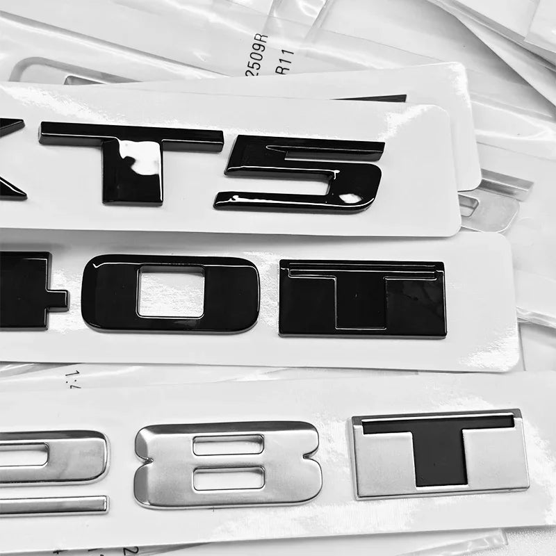 3D Car Rear Trunk Sticker Logo Letters Decals Badge For Cadillac CT4 CT5 CT6 CTS XT4 XT5 XT6 XTS ATS AWD 25T 28T 40T Accessories