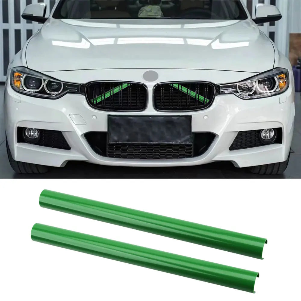 2pcs Car Front Grille Trim Strips V Brace M Sport Bar Decoration For BMW F20 F21 F22 F23 F30 F31 F32 F33 F34 F35 F36 F40 F45 F46