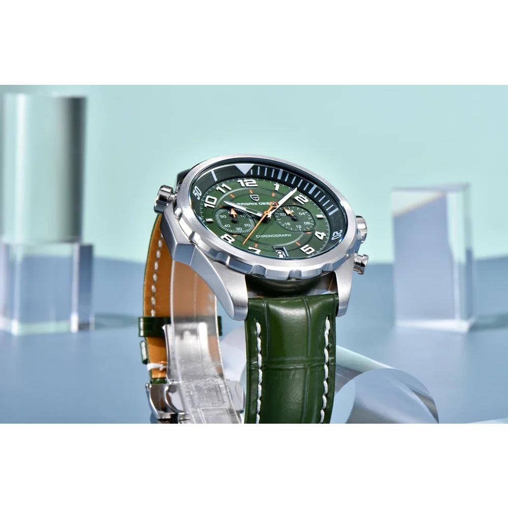 PAGANI DESIGN Watches 2026 New Strong Luminous Luxury Quartz Men Watch Fashion Leather Watch For Men Sapphire Glass Chronograph
