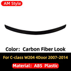 Rear Trunk Spoiler Wing Racing Boot Lip Tail Air For Mercedes Benz C class 4 Door W204 C63 2007-14 C180 C200 C220 C260 C300