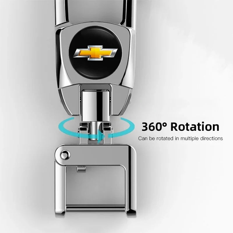 Metal Keychain Car Logo Keyring Pendant Auto Accessories For Chevrolet Cruze Onix Tracker Aveo Bolt Captiva Equinox Spark Tahoe