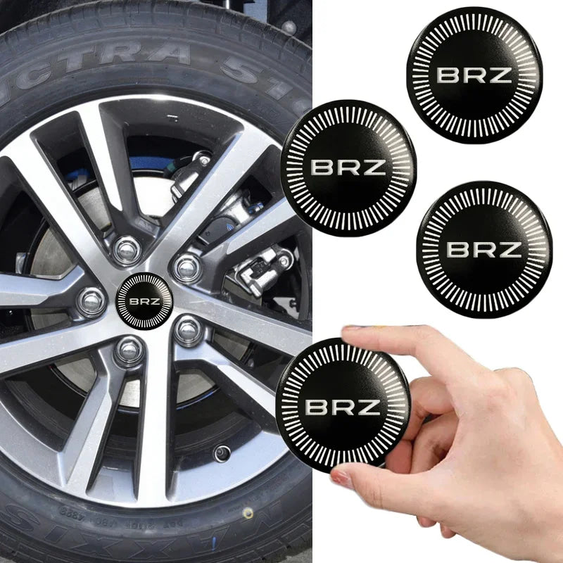 4pcs 56/60/65mm Alloy Car Wheel Hub Center Stickers for Subaru BRZ Logo ASCENT FORESTER IMPREZA LEGACY OUTBACK XV STI WRC WRX