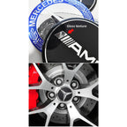 56mm 60mm 65mm 75mm Car Wheel Center Hub Caps Cover Rim Exterior Sticker For Mercedes Benz A B C E Class GLC GLK GLE GLA CLA GLB