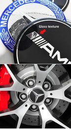 56mm 60mm 65mm 75mm Car Wheel Center Hub Caps Cover Rim Exterior Sticker For Mercedes Benz A B C E Class GLC GLK GLE GLA CLA GLB