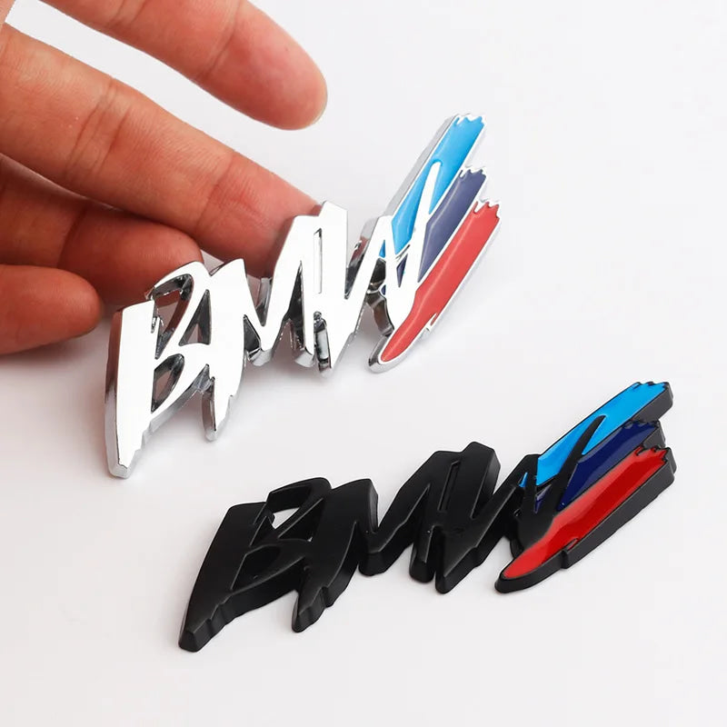 Metal BMW Badge Stickers Body Trunk Decoration Accessories For BMW M Power Performance E90 E91 E92 E93 X1 X3 X5 X6 M3 M5 F18 E63