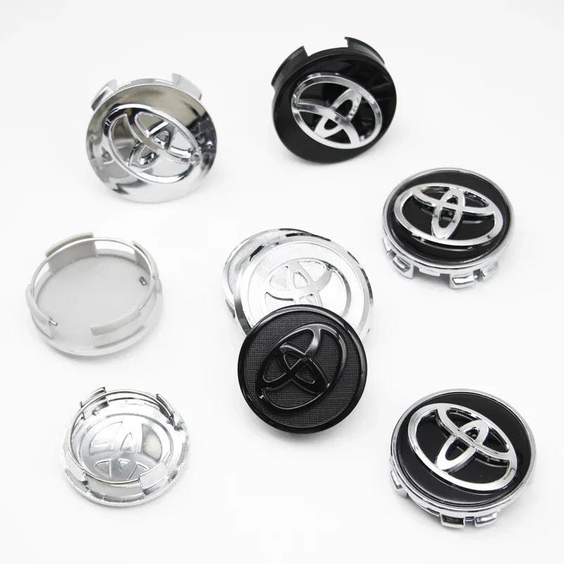 4Pcs 57/62mm Car Wheel Center Hub Cap Rim Cover For Toyota Corolla RAV4 LEVIN Yaris C-HR Camry Prius Prado  Car Auto Accessories
