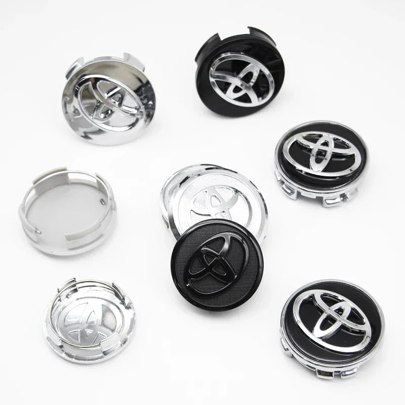 4Pcs 57/62mm Car Wheel Center Hub Cap Rim Cover For Toyota Corolla RAV4 LEVIN Yaris C-HR Camry Prius Prado  Car Auto Accessories