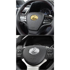 For Lexus ES240 ES250 IS250 LX460 RX270 RX300 RX350 65mm 77mm Metal Steering Wheel Emblem Logo Badge Sticker Decal Accessory