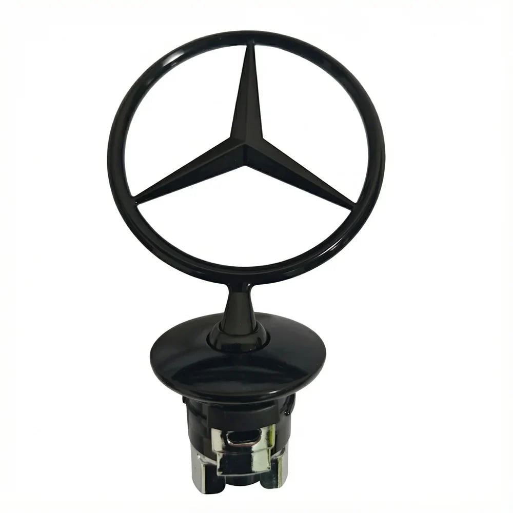 Car Bonnet Label Badge 3D Star Zinc Alloy Car Front Hood Emblem Mercedes Benz  W203 W204 W205 W206 W212 W213 W222 W223 E300