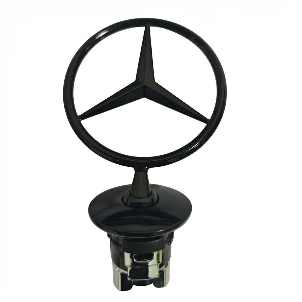 Car Bonnet Label Badge 3D Star Zinc Alloy Car Front Hood Emblem Mercedes Benz  W203 W204 W205 W206 W212 W213 W222 W223 E300