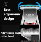 Cortadora de Pelo Profesional Kemei, Recortadora de Barba Eléctrica para Hombre, Máquina Cortadora de Pelo, Kit de Aseo KM-032