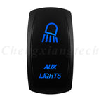 12V 20A Blue Led Car Boat Laser Rocker Switch ON OFF, (ON) OFF, ON OFF ON, (ON) OFF ON, (ON) OFF (ON) Waterproof