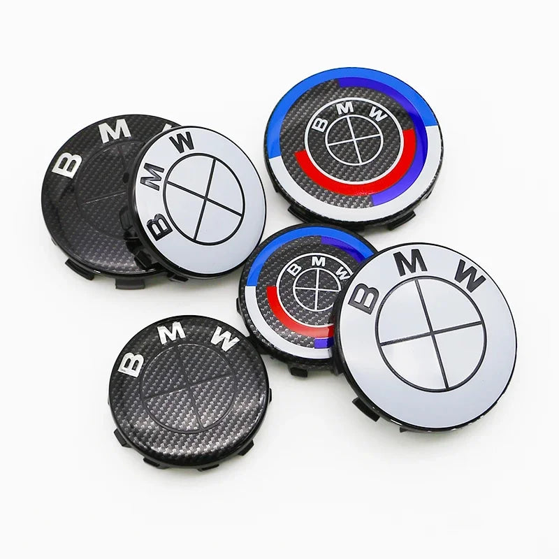 4Pcs 56MM 68MM Car Wheel Center Cap  Hub Covers For BMW M Logo E84 E83  X1 X2 X3 F48 G01 X4 X5 X6 Badge Auto Tuning Accessories