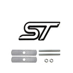 3D Metal ST Line Front Grille Emblem Badge Car Head Trunk Stickers For Ford Focus Mondeo Fiesta Explorer Styling Accessories