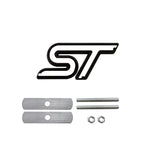 3D Metal ST Line Front Grille Emblem Badge Car Head Trunk Stickers For Ford Focus Mondeo Fiesta Explorer Styling Accessories