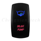 Waterproof 5 Pins SPST On/Off Rocker Switch Blue & Red Led 20A/12V 10A/24V Toggle Switch GPS for Cars,Trucks, RVs, Boats