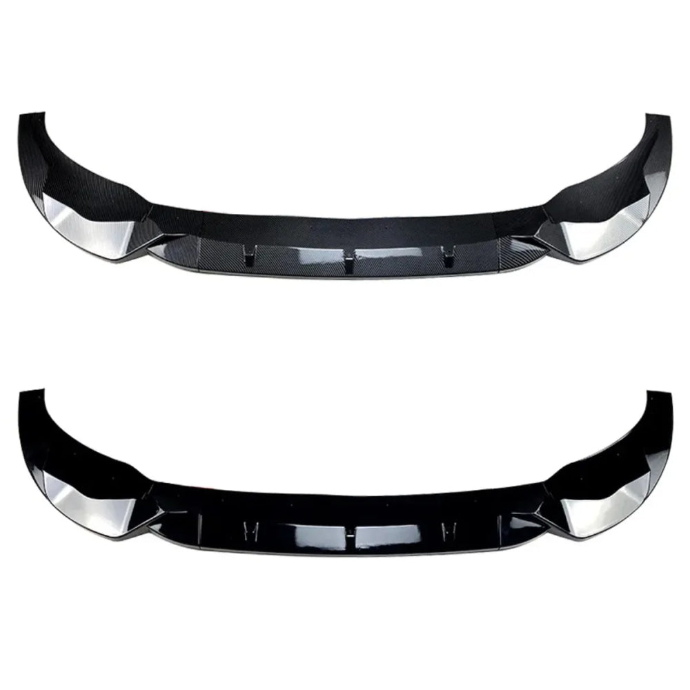 3Pcs Front Bumper Spoiler Lip For BMW X3 X4 G01 G02 Pre Facelift M Pack 2018--2021 Gloss Black/Carbon Look Lower Splitter Blade