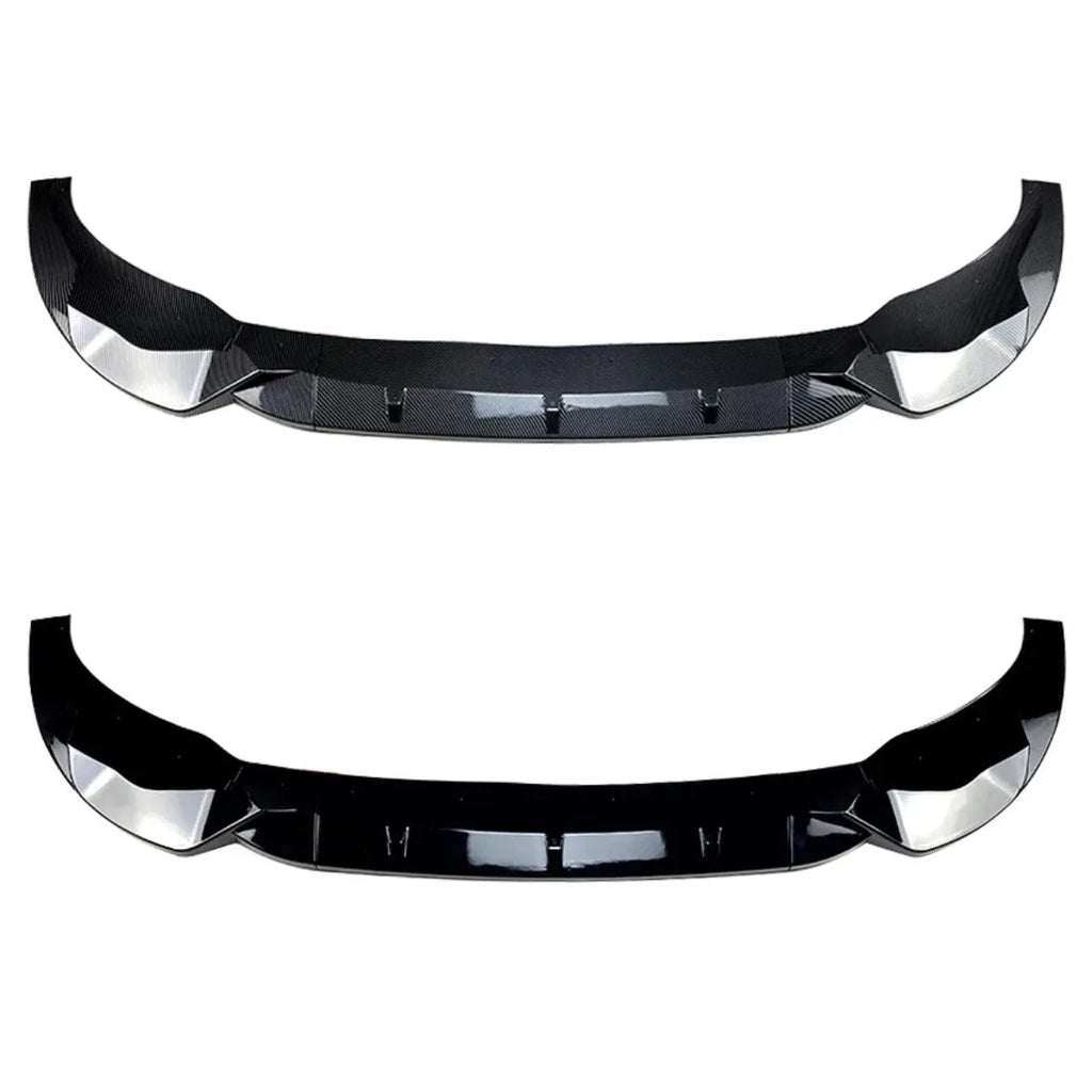 3Pcs Front Bumper Spoiler Lip For BMW X3 X4 G01 G02 Pre Facelift M Pack 2018--2021 Gloss Black/Carbon Look Lower Splitter Blade