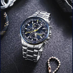 2026 High Quality Men's Quartz Watch Luxury Trend Luminous Multi-Function Chrono Stainless Automatic Watch Birthday Gifts