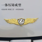 Front hood or Rear trunk Emblem Eagle wing Badge Stickers For Lexus CT200H IS250 ES LS LC NX UX RX RZ GX LX LM GX470 RX300 ES200