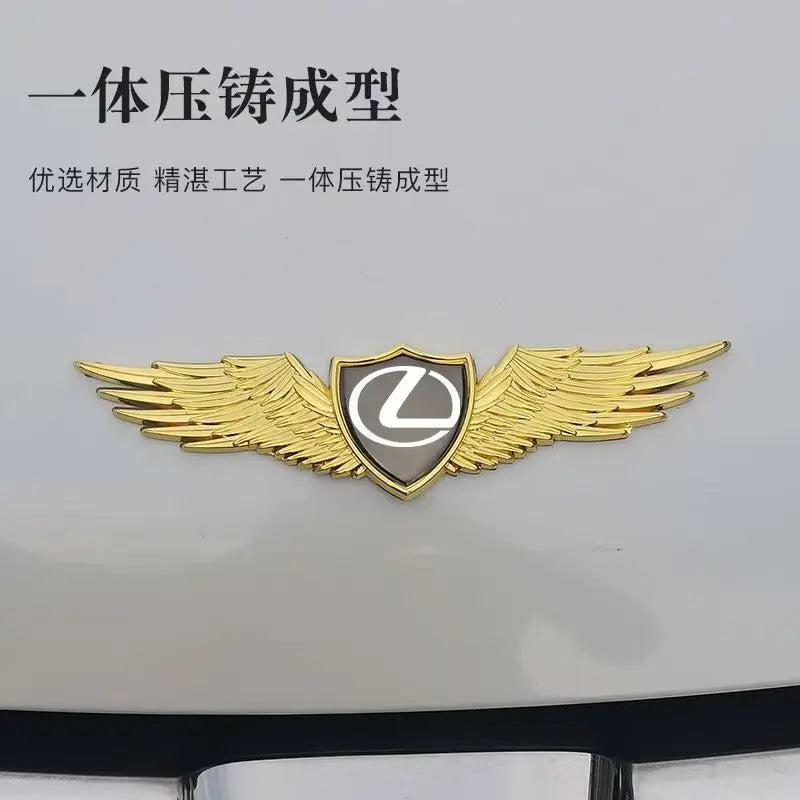 Front hood or Rear trunk Emblem Eagle wing Badge Stickers For Lexus CT200H IS250 ES LS LC NX UX RX RZ GX LX LM GX470 RX300 ES200