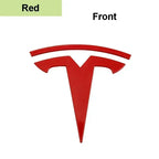 CAR Tesla Model 3 Mode Y Zinc Alloy Car Front Hood Logo Sticker Styling Auto Body Rear Trunk Emblem with Radian Accessories