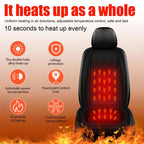 12-24V Car Heated Seat Cushion Warm Winter Universal Fast Heating Pad Seat Covers Swan Velvet Seat Protector for Tesla Benz etc.
