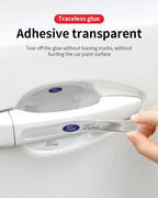 Car Styling Door Bowl Handle Protector Stickers Transparent Anti-scratch Film For Ford Fiesta Mondeo Focus Mk2 Mk3 Ranger Kuga